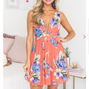 Floral mini dress